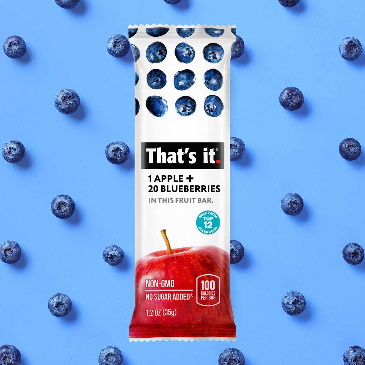 That's it. Variety Pack 100% Natural Real Fruit Bar, Best High Fiber Vegan, Gluten Free Healthy Snack, Paleo for Children & Adults, Non GMO No Added Sugar, No Preservatives Energy Food (12 Pack)
