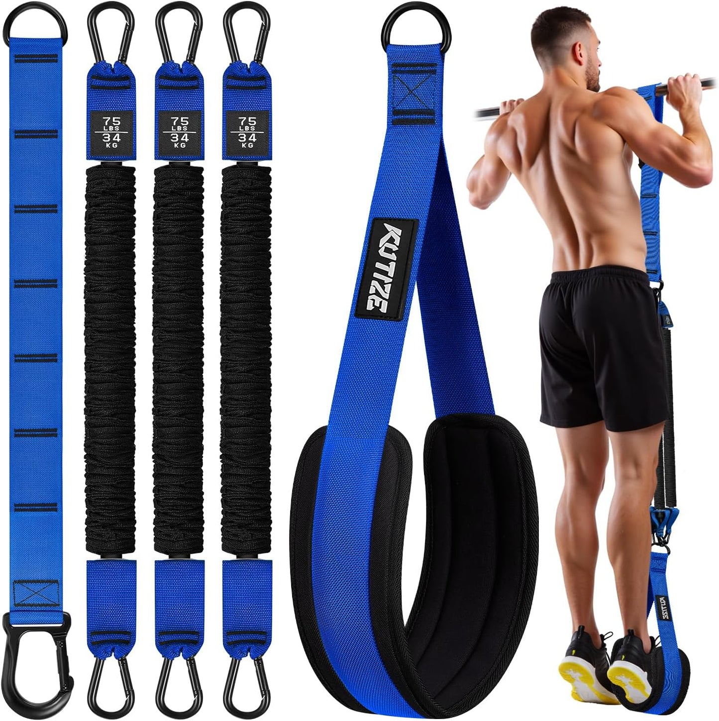 KUTIZE Pull Up Assistance Bands for Enhanced Strength Training and Muscle Building