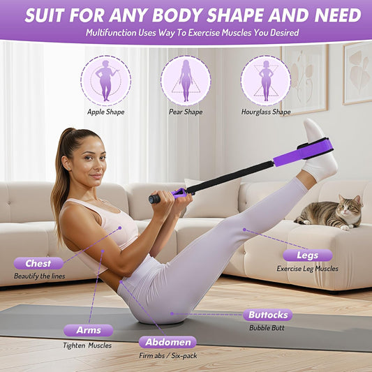 Pedal Resistance Band with Handle 55LBS Exercise Equipment