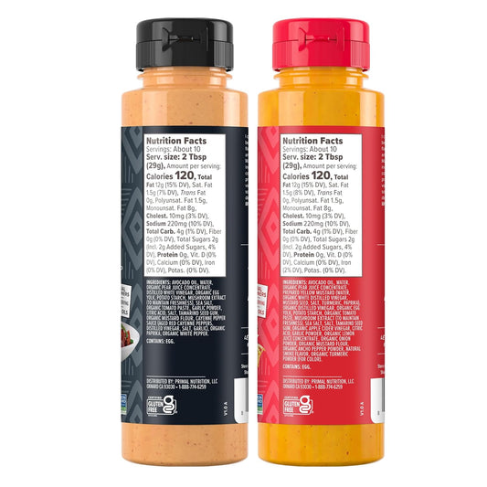 Primal Kitchen Dipping Sauces 2 Pack - Yum Yum Sauce & Chicken Dippin' Sauce