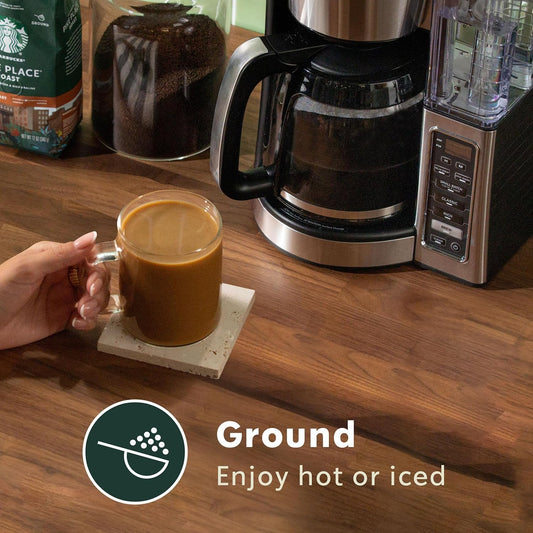 Starbucks Ground Coffee, Medium Roast Hot or Iced Coffee, Pike Place Roast, 28 oz