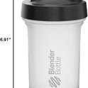BlenderBottle Classic V2 Shaker Bottle, 20oz, Clear/Black