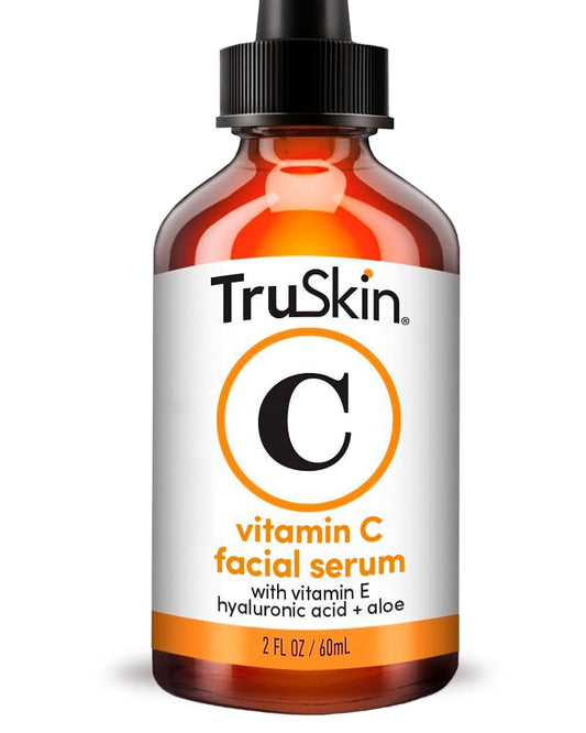 TruSkin Vitamin C Serum for Face – Anti Aging Face Serum with Hyaluronic Acid & Vitamin E – Brightening Formula for Improving Appearance of Dark Spots, Fine Lines & Wrinkles – All Skin Types, 2 Fl Oz