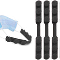 4 PCS Black Extended Silicone Bands Anti-Tightening Strap for Masks