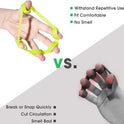 Hand Grip Strengthener, Finger Exerciser, 6-Pc Set, Silicone
