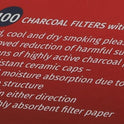 Vauen Dr. Perl Junior 9mm Activated Carbon Pipe Filters, 100 Pack