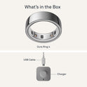 Oura Ring 4 Silver Size 9 Sleep Activity Tracker with AI Advisor