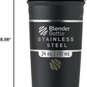 BlenderBottle Strada 24oz Insulated Stainless Steel Shaker Cup with Whisk