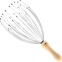 USAGA 32 Fingers Head Massager Wood Handle Scalp Relaxer