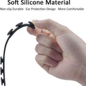 4 PCS Black Extended Silicone Bands Anti-Tightening Strap for Masks
