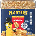 PLANTERS Salted Peanuts Cocktail, Party Snack, Plant-Based Protein, After School Snack, Roasted in Peanut Oil, Salted Nuts, Snacks for Adults, Bulk Nuts, Kosher, 2.19lb Jar