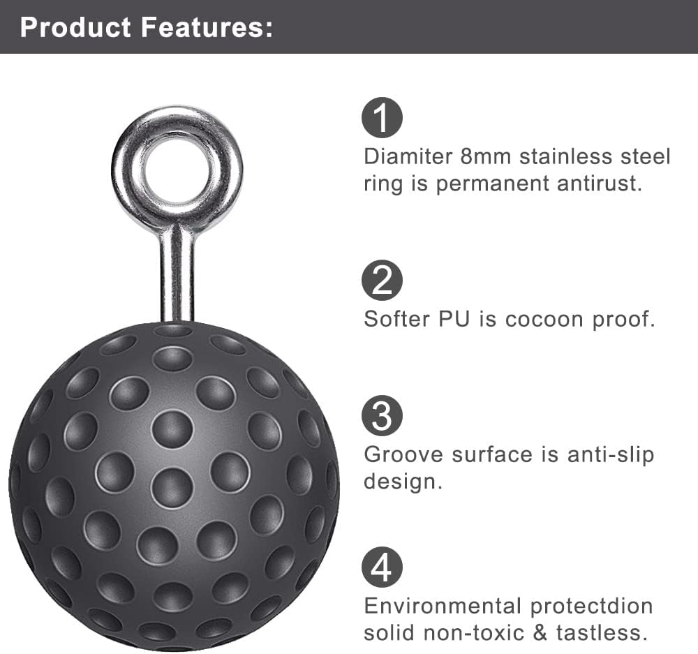 SELEWARE Non-Slip Pull Up Power Balls for Strength Training and Forearm Exercise