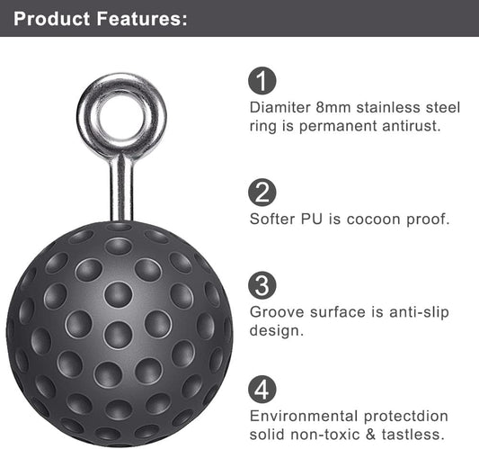 SELEWARE Non-Slip Pull Up Power Balls for Strength Training and Forearm Exercise