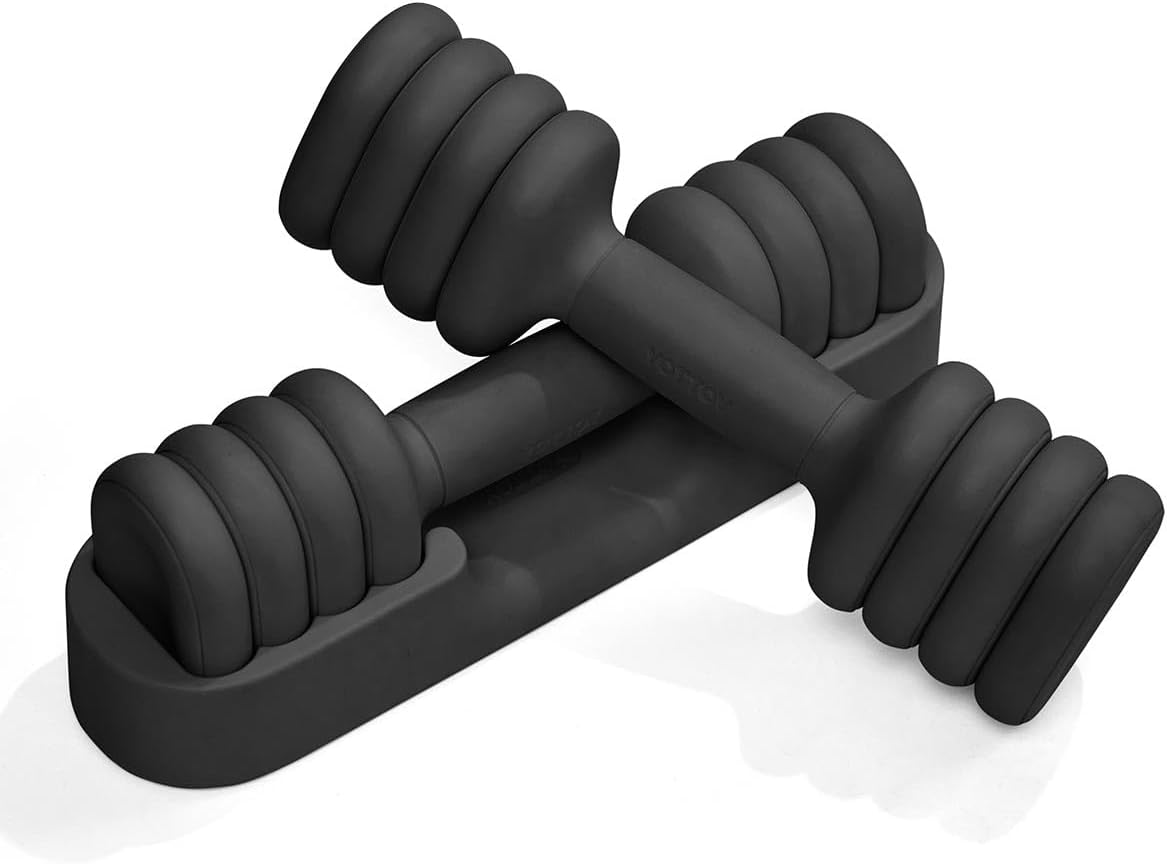 YOTTOY Adjustable Dumbbell Set of 2, 4-in-1 Hand Weights for Women