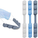 4 PCS Black Extended Silicone Bands Anti-Tightening Strap for Masks