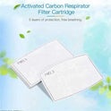 100 Pcs Activated Carbon PM2.5 Mask Filter Paper 5 Layers Replacement
