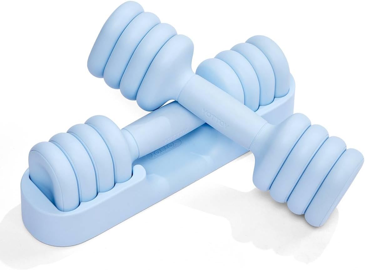 YOTTOY Adjustable Dumbbell Set of 2, 4-in-1 Hand Weights for Women
