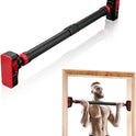 Adjustable Pull Up Bar for Doorway - 440lb Capacity, No Screws, Level Meter