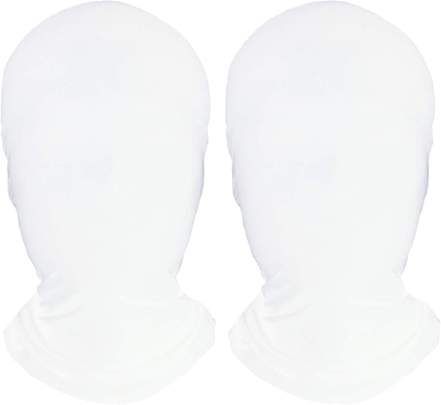 Homelex 2 Pieces Full Face Mask, Unisex BW 2nd Skin Spandex Halloween Hood