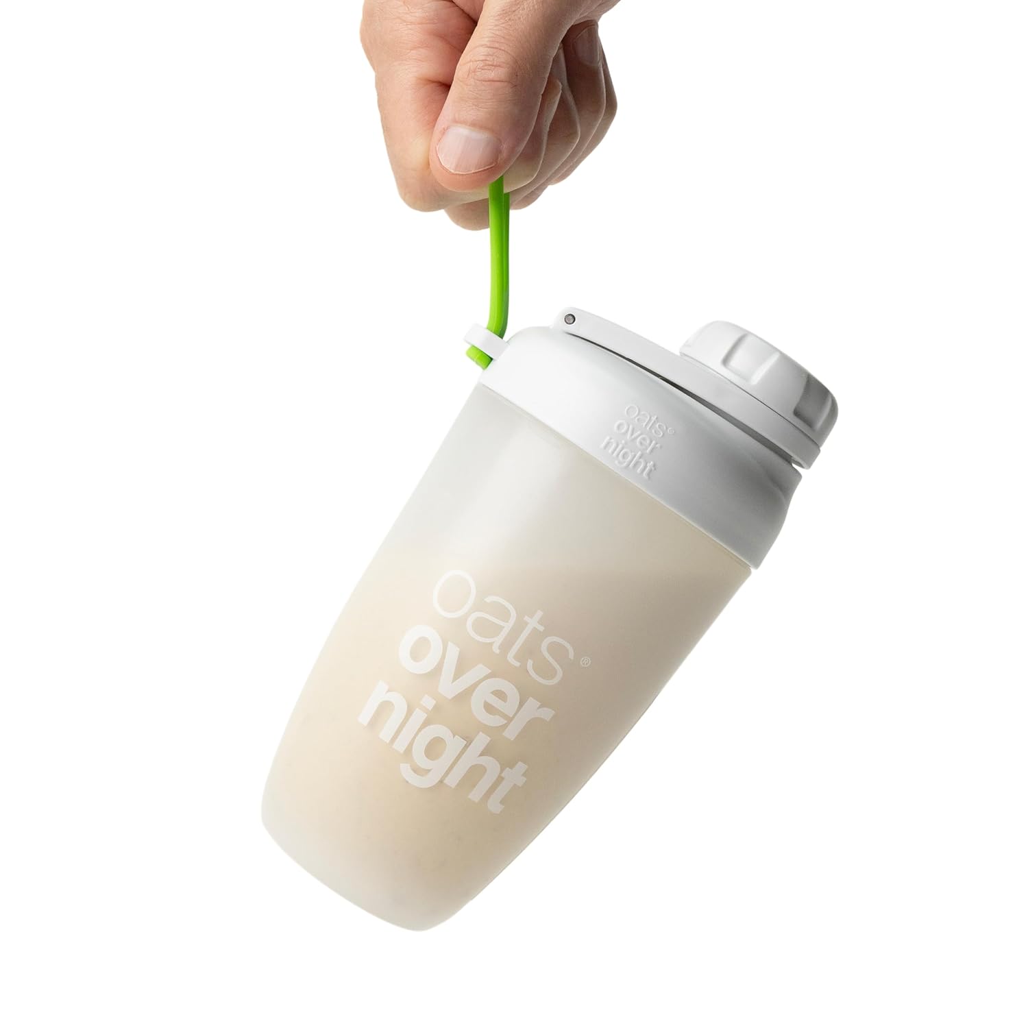 Oats Overnight Leakproof Shaker Bottle - 8oz Fill Line, Dishwasher Safe
