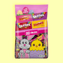 SKITTLES & STARBURST Mixed Funsize Variety Bag Stand Up Pouch, Easter Candy Bulk for Filling Eggs, Easter Basket Stuffers, 32.28 Ounce Bag