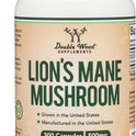 Organic Lions Mane Mushroom Capsules (120 Count), for Focus Support and Immune Health, Third Party Tested and Grown in The USA - by Double Wood