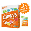 YumEarth Organic Chewys Fruit Flavored Candy Chews - Allergy Friendly, Gluten Free, Non-GMO, Vegan, No Artificial Dyes - Assorted Flavors, 7.5 oz.