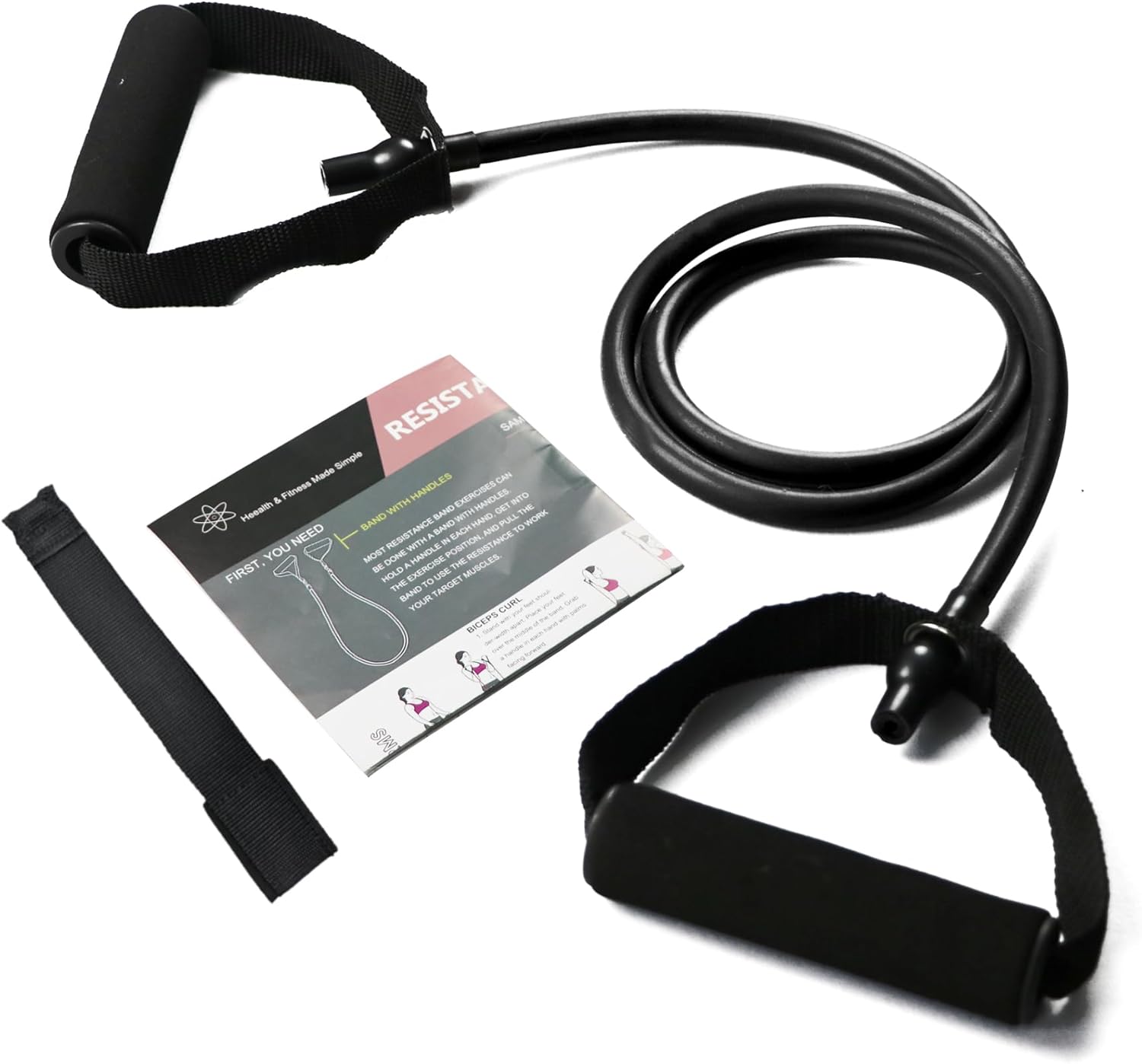 Resistance Bands with Handles for Full Body Workout, Therapy, Home Fitness