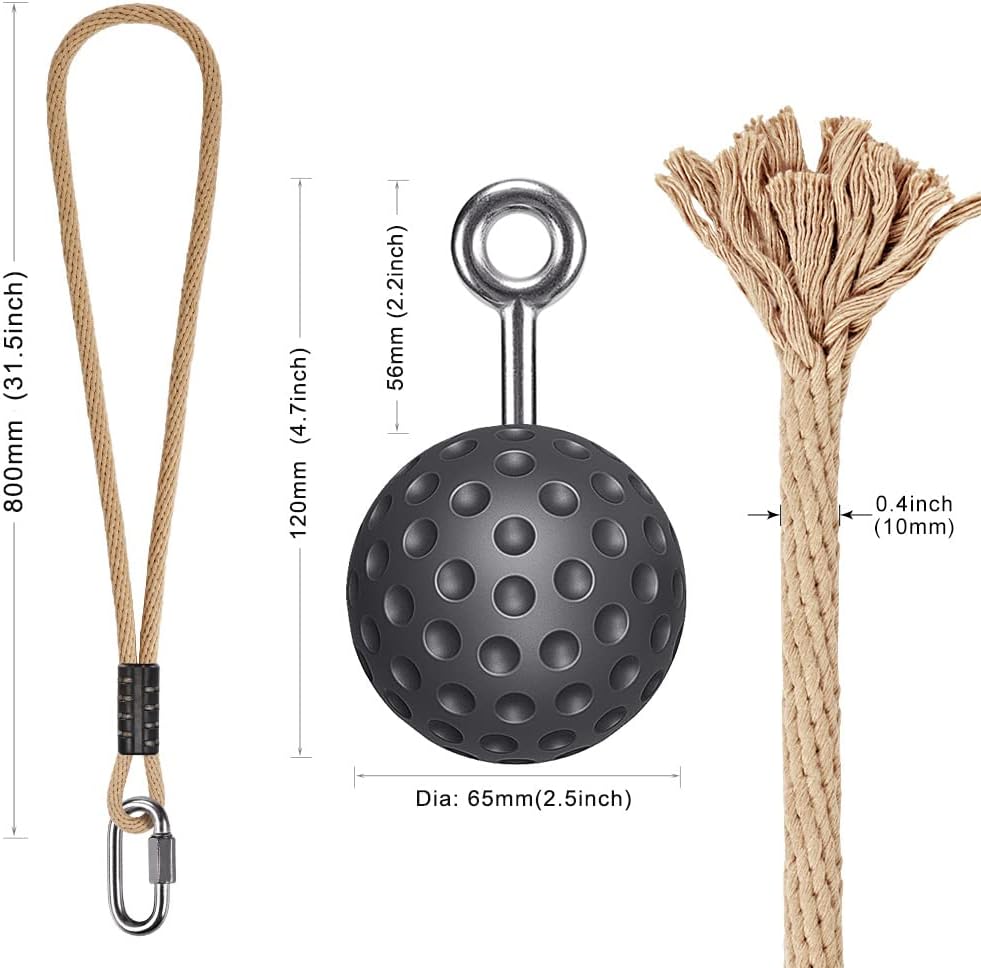 SELEWARE Non-Slip Pull Up Power Balls for Strength Training and Forearm Exercise
