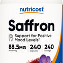Nutricost Saffron Extract 88.5mg, 240 Veggie Capsules, Non-GMO, Gluten Free