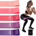 5-Pack Resistance Bands for Strength Training, Stretching, Pilates & Yoga