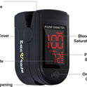 Zacurate Pro Series 500DL Fingertip Pulse Oximeter Blood Oxygen Monitor Royal Black