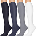 Aoliks Compression Socks for Women and Men, 4 Pairs, Gradient Compression