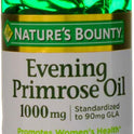 Nature's Bounty Primrose Oil 1000mg, Promotes Women's Health, Herbal Supplement, Gluten Free, 60 Rapid release Softgels