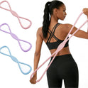 Figure 8 Resistance Bands for Women and Men, 8 Shaped Rubber Band for Fitness