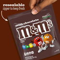 M&M'S Milk Chocolate Candy, Party Size, 2.4 lb Resealable Bag for Parties, Baking & Sharing
