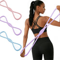 Figure 8 Resistance Bands for Women and Men, 8 Shaped Rubber Band for Fitness