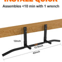 Fitarc Joist Mount Pull Up Bar Heavy Duty Steel Ceiling Chin Up Rack