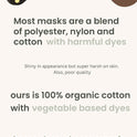Cotton Face Masks - Premium Organic Cotton, Reusable Washable Soft Cloth 3/6 Pk