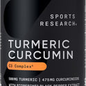 Sports Research Turmeric Curcumin C3 Complex Softgels with BioPerine and Organic Coconut Oil