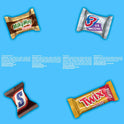 SNICKERS, TWIX, MILKY WAY & 3 MUSKETEERS Minis Milk Chocolate Bars Variety Pack, Party Size, 19.49 Oz Bulk Bag