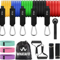 WHATAFIT Resistance Bands with Handles and 5 Adjustable Levels