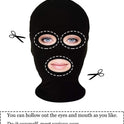 Homelex 2 Pieces Full Face Mask, Unisex BW 2nd Skin Spandex Halloween Hood