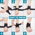 Bodyprox Ankle Support Brace, Breathable Neoprene Sleeve, Adjustable Wrap