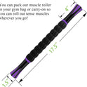 Muscle Roller Massage Stick - Deep Tissue Fascia Blaster for Myofascial Pain Relief and Lymphatic Drainage