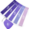 Fit Simplify Resistance Loop Exercise Bands with Instruction Guide and Carry Bag, Set of 5