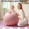 YOTTOY Anti-Burst Exercise Ball, 2000lb Capacity, Thick Workout Ball
