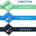 A AZURELIFE Resistance Bands - Latex-Free Exercise Bands for Strength Training, Yoga, Rehab