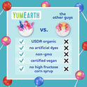 YumEarth Organic Duo Pops, Lollipops with Fruit Chew Centers - Allergy Friendly (Top 9 Free), No Artificial Dyes, Non GMO, Gluten Free, Vegan Candy Snacks - Individually Wrapped Pops (20 Count (Pack of 1))