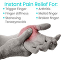 Vive Finger Splint 2 Pack - Universal Finger Straightener and Support